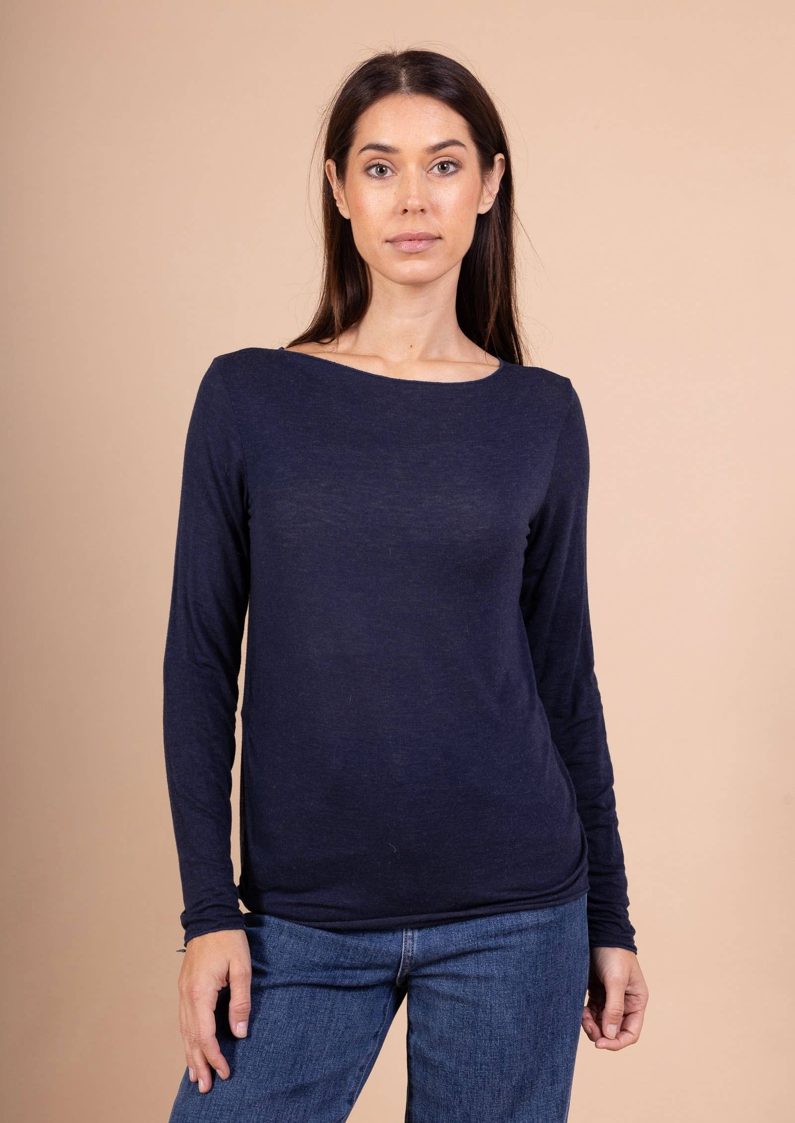 LINEN & COTTON HOUSE – Großhandel Bluse – Damen – 37864 Einfarbiger Rollkragenpullover aus Kaschmirmischung, zweite Haut12