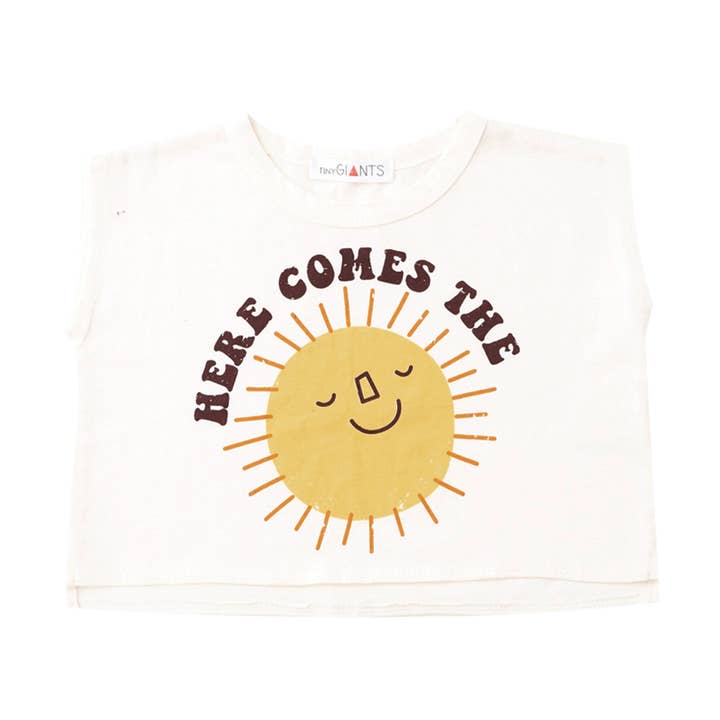 Here Comes The Sun Girly Tee for wholesale by Tiny Giants Clothing