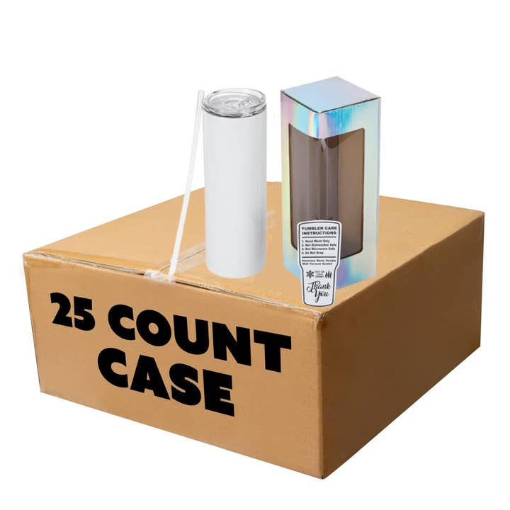 MakerFlo - Wholesale Insulated Mug/Tumbler - Makerflo 20 oz Skinny Sublimation Tumbler