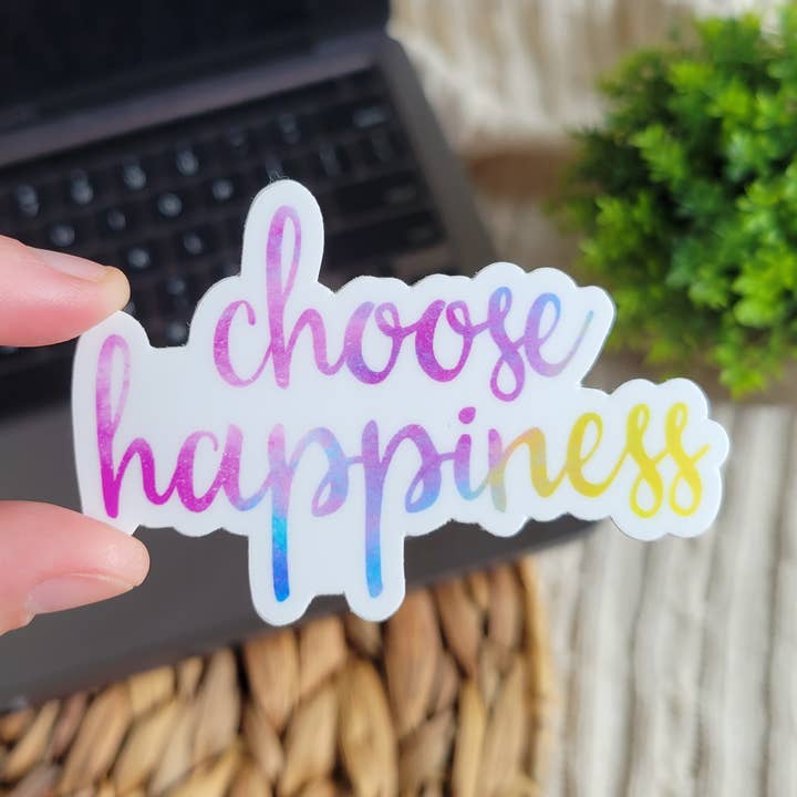 Choisir un autocollant Happiness, un autocollant inspirant pour la vente par Eve's Art Shop