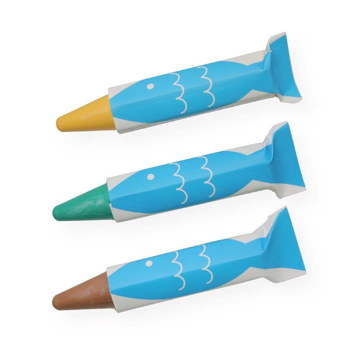Focus America Corp. Wholesale - Wholesale Bath Toy - Baby - 【Rice Wax】Kitpas Bath Crayons 3 Colors - Turtle