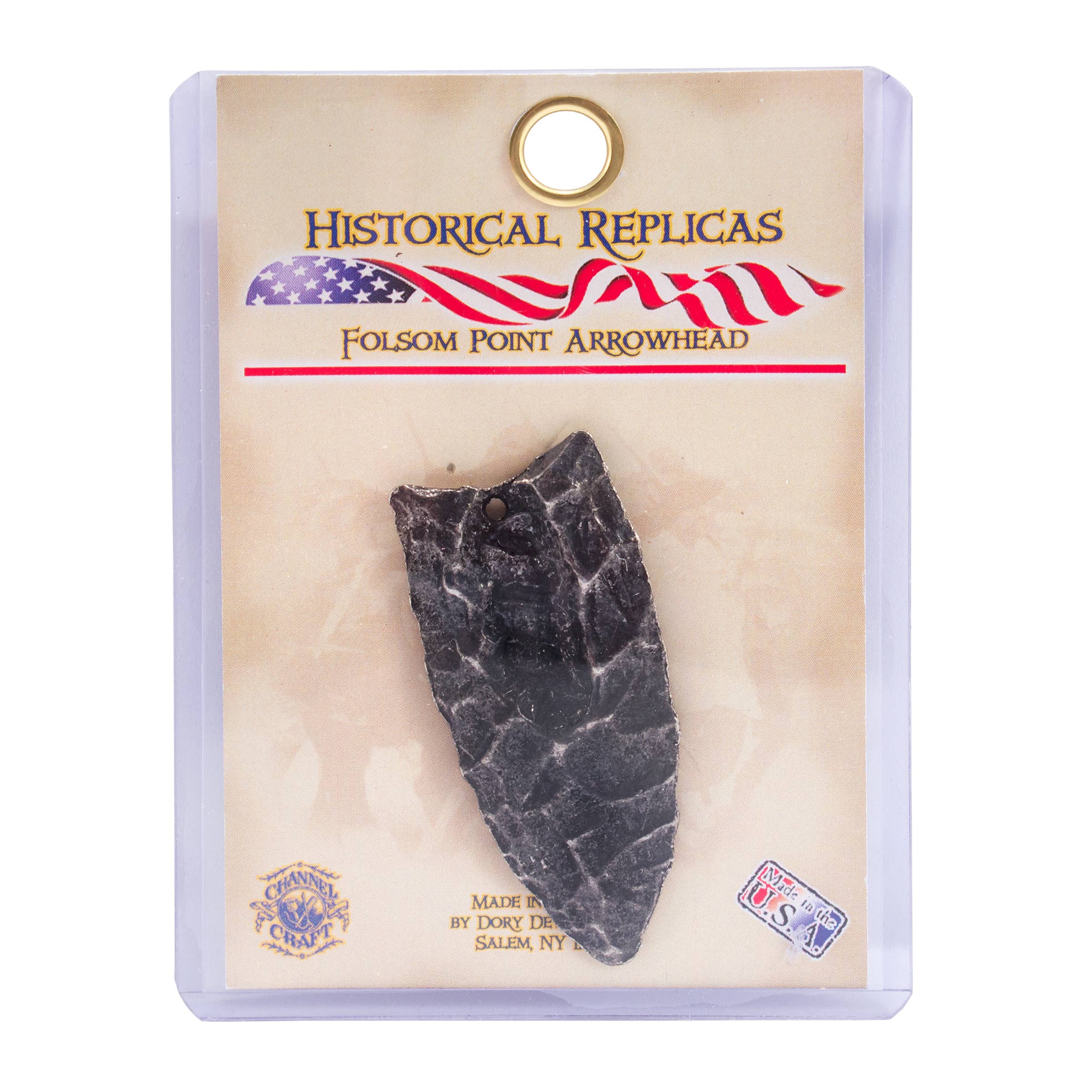 Channel Craft - Wholesale Decorative Tabletop Object - Replica Arrowhead - Folsam Point0