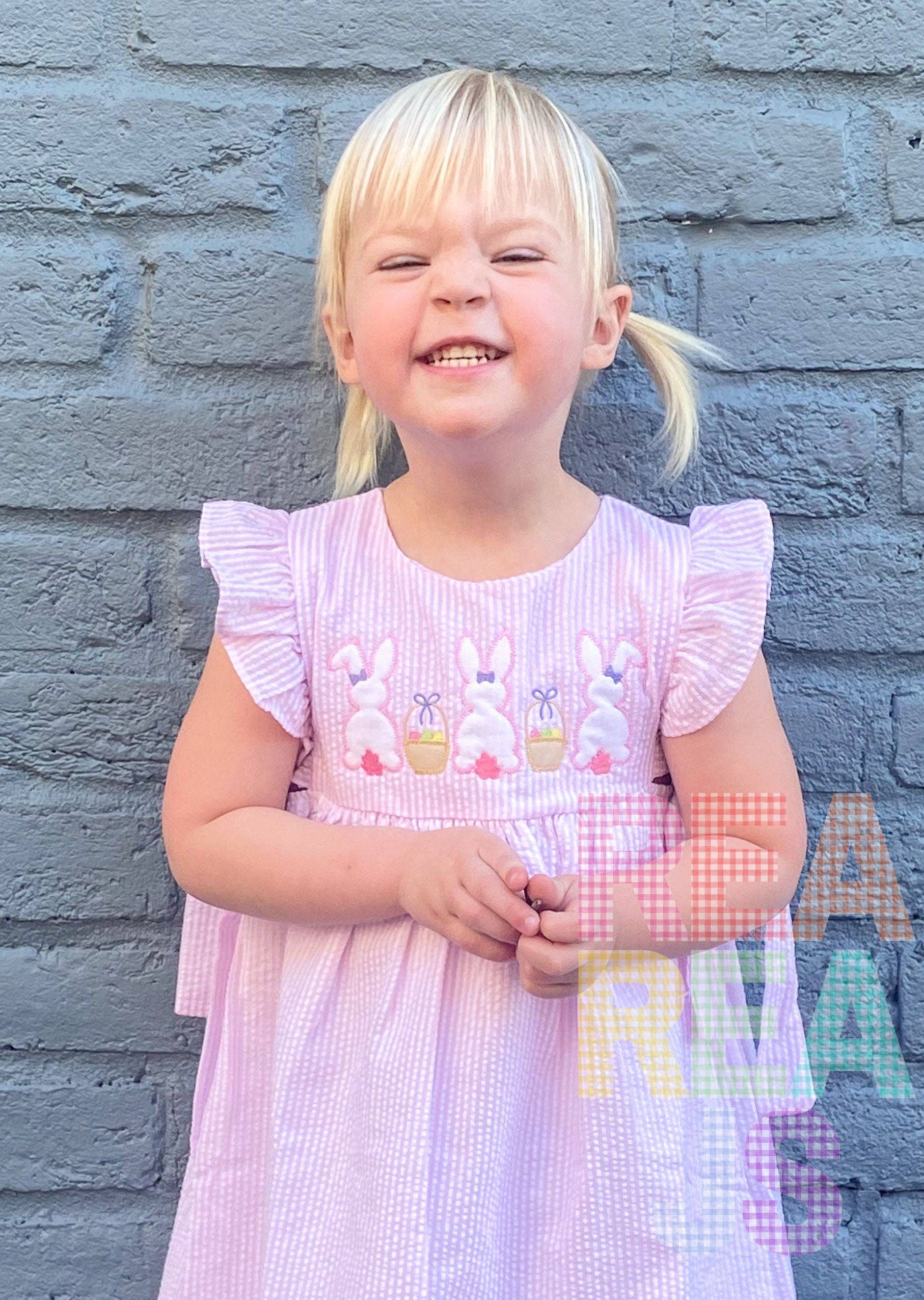 Rea Rea J's - Wholesale Dress - Kids - Bunny Trio Dress or Bubble3