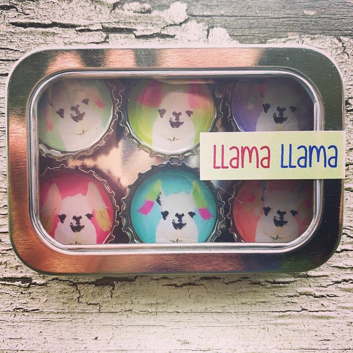 Llama Llama Magnet - Six Pack for wholesale by Kate's Magnets