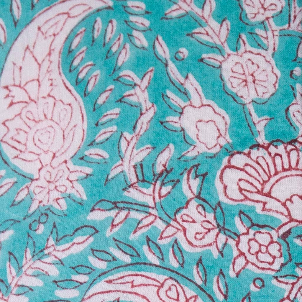 Block+Ink - Wholesale Button Down Shirt - Men's - Teal Paisley4