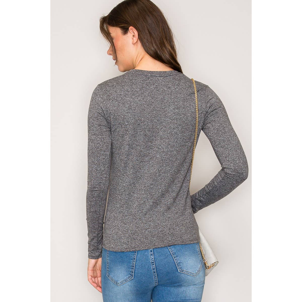 Popular 21 - Wholesale Knit Top - Women's - Fleece Lined Crew Neck Long Sleeve Top8
