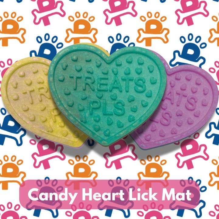 Candy Heart Lick Mat for wholesale by Pup Snack Pack