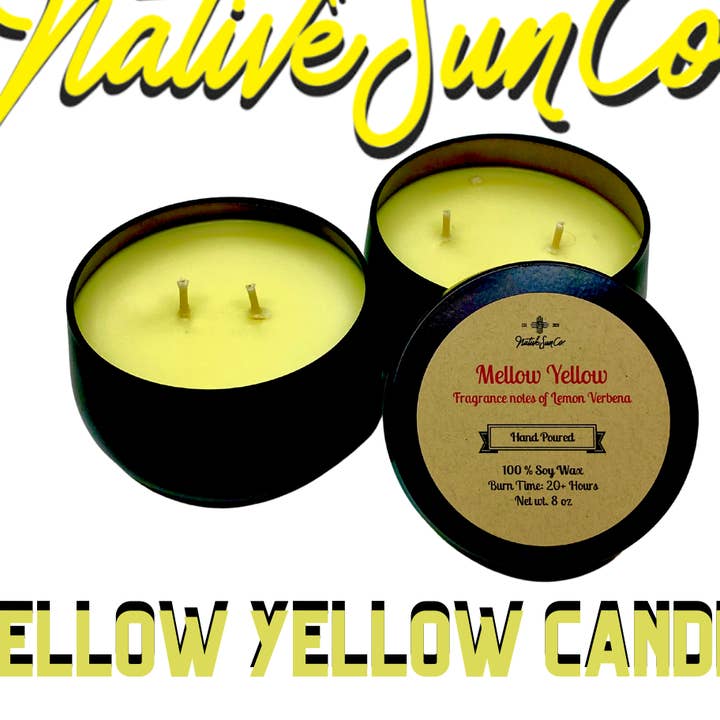 LEMON & VERBENA CANDLE for wholesale by Native Sun Companies LLC