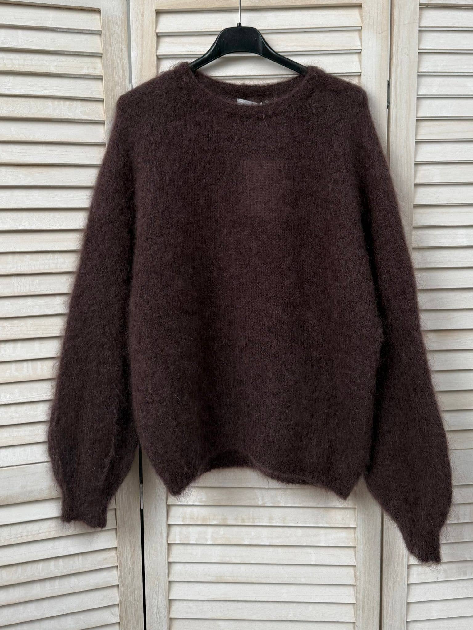 NOELINE – wholesale Knitted jumper – Women′s – 80% kid mohair sweater 30124
