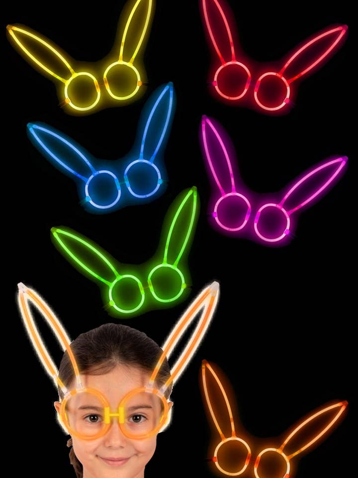 Gafas de fiesta con orejas de conejo que brillan en la oscuridad para venta al por mayor de Cap Zone