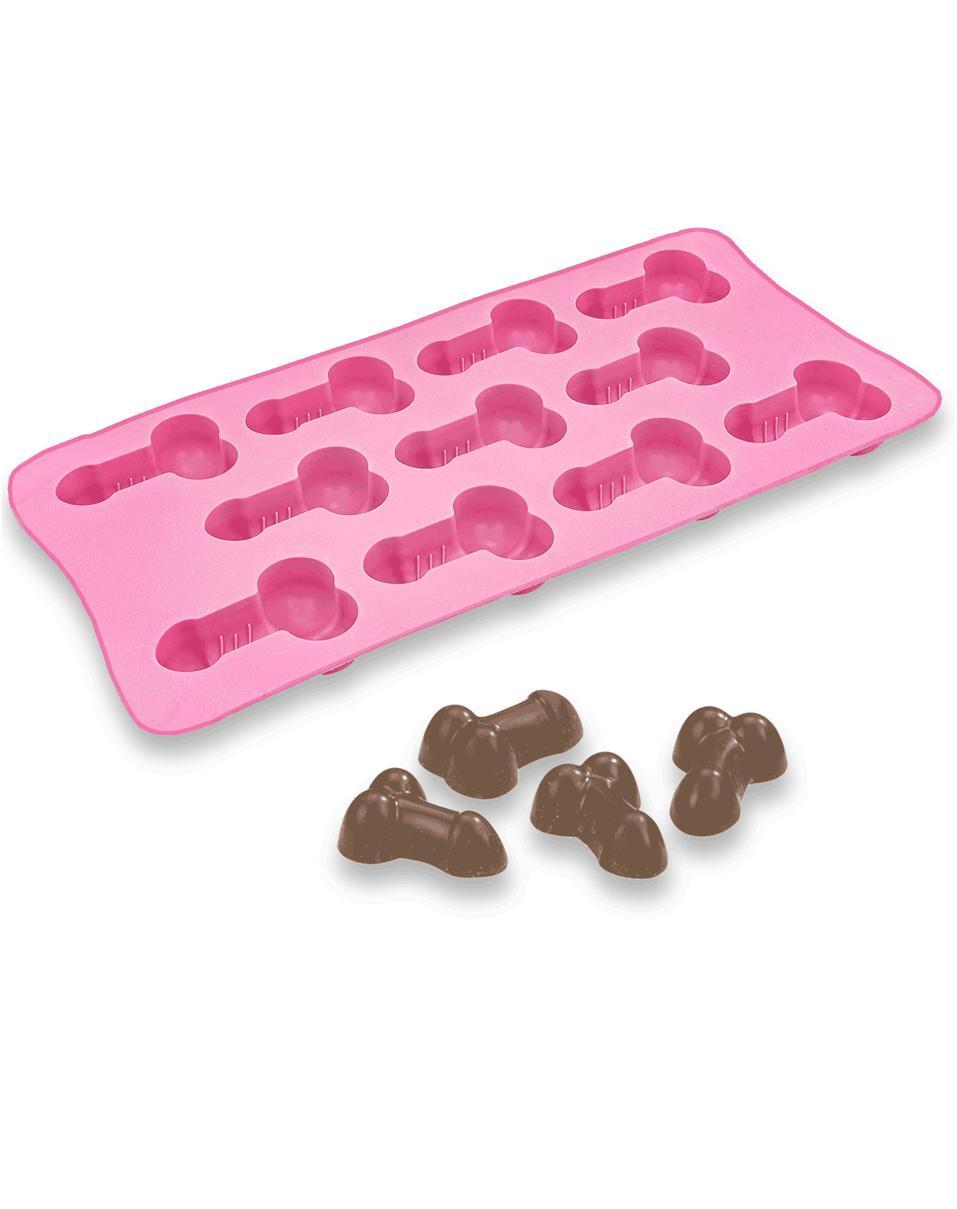 Little Genie Productions – Engroshandel Chokolade-/slikform – Super Fun Penis Silikone Mold Bakke1