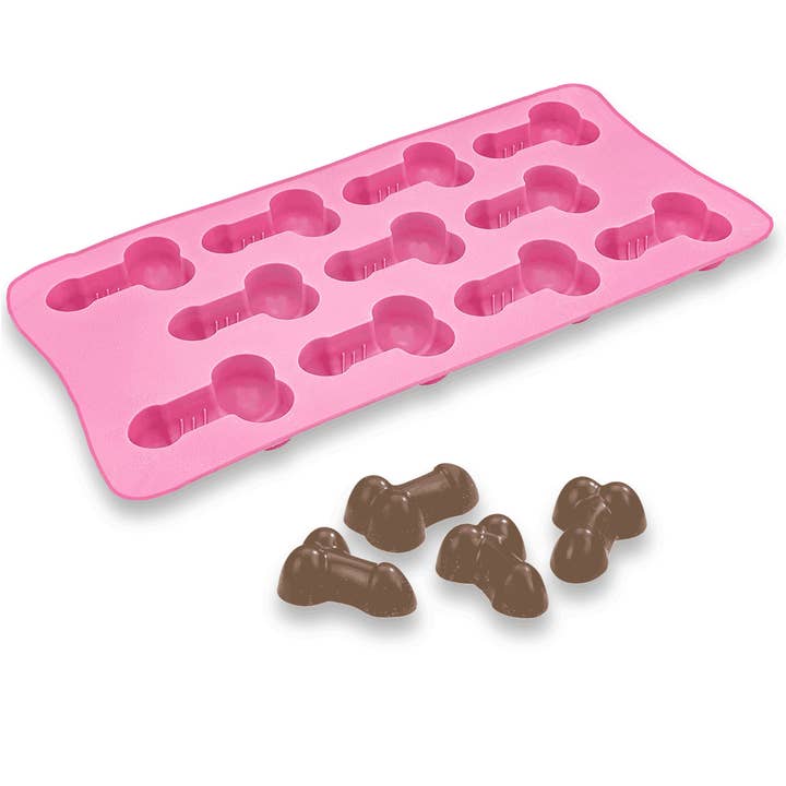 Little Genie Productions – Engroshandel Chokolade-/slikform – Super Fun Penis Silikone Mold Bakke1