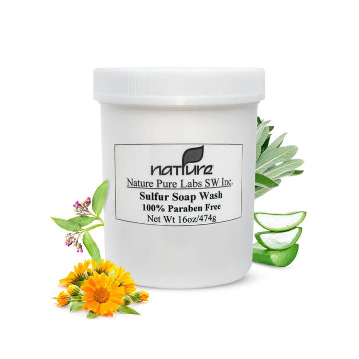 Professional Sulfur Botanical Soap Wash / 1.0lb for wholesale by NATPURE Clinical Skin Care