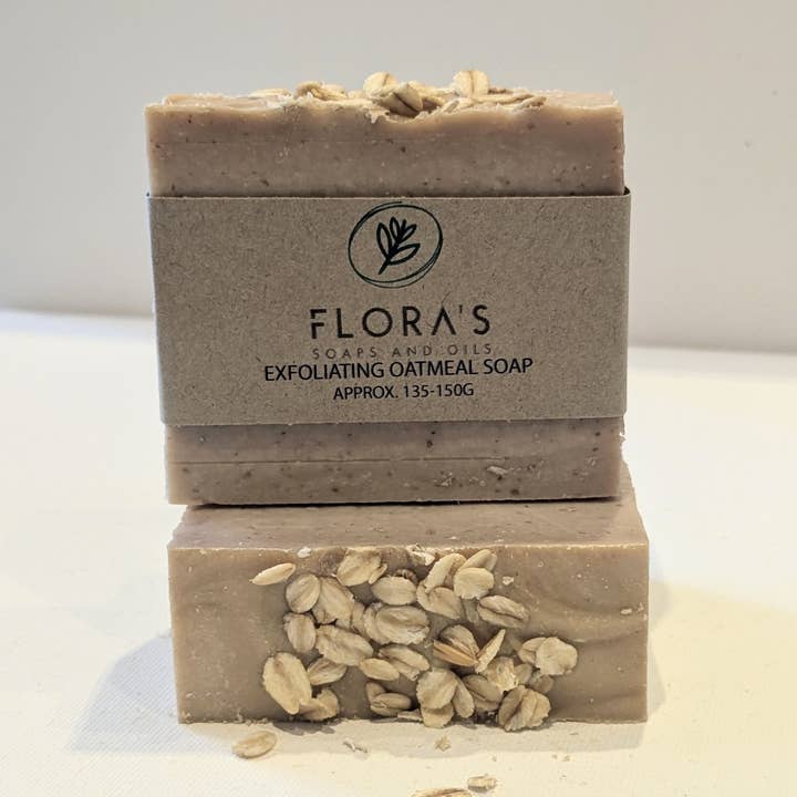 EXFOLIATING OATMEAL SOAP for wholesale by Flora's Soaps and Oils