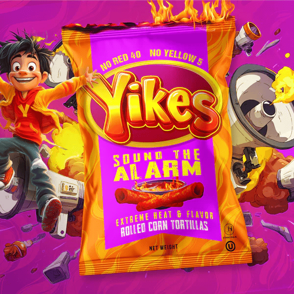 Rap Snacks - Vendita all'ingrosso Patatine - Yikes Sound the Alarm Tortillas di Mais Arrotolate (4 oz) (Confezione da 10)2