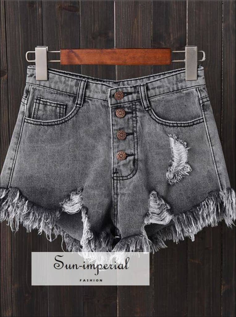 Sun Imperial - Wholesale Shorts - Women's - Denim Shorts Jeans Black Shorts Vintage Plus Size S-6xl1
