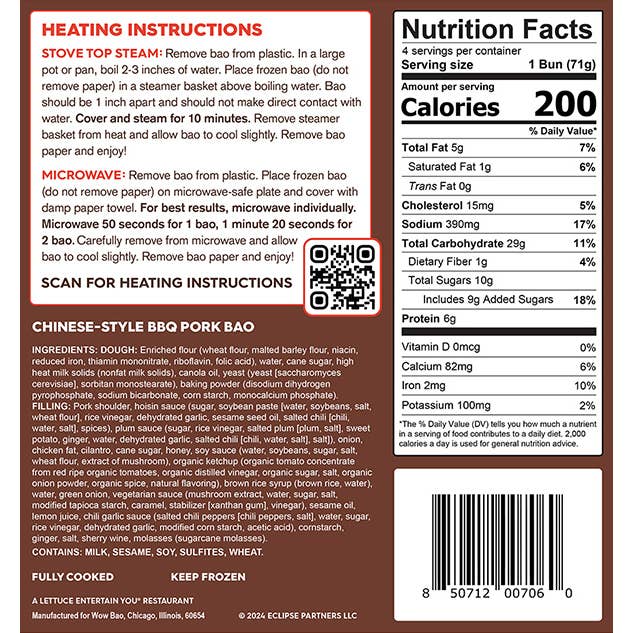 Wow Bao - Wholesale Food/Beverage Label - Wow Bao Chinese-Style BBQ Pork Bao4