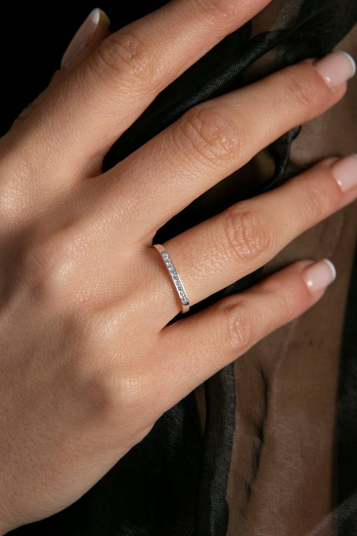 Volenia Silver - Vente Bague avec plusieurs pierres -  Bague femmes empilable en argent 925 avec pierres1