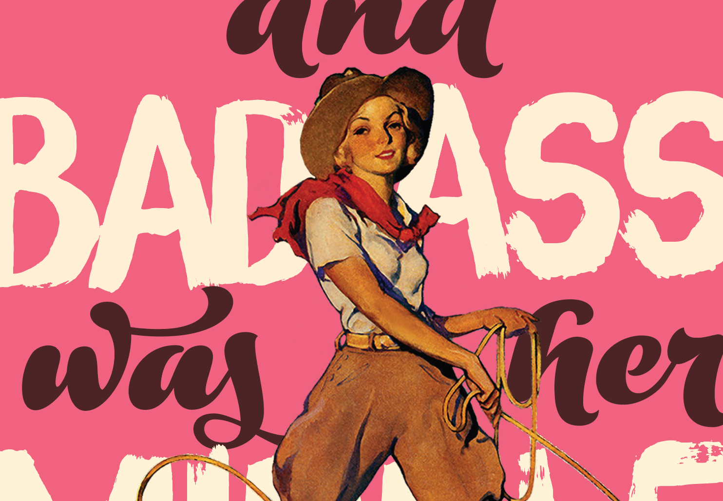 offensivedelightful - Wholesale Friendship Card - BADASS COWGIRL 2