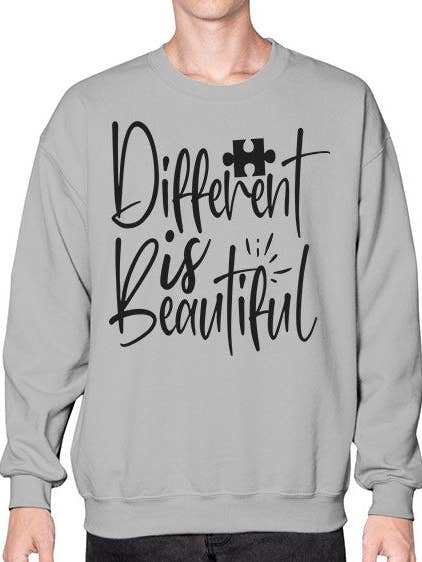 Différent, c'est beau Style 12# - autisme - Sweatshirt - Col rond pour la vente par tshirt unlimited