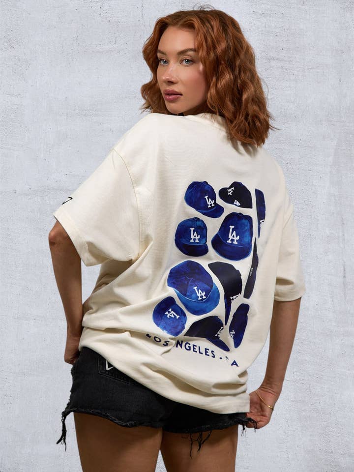 LA DODGERS Women oversized t-shirt for wholesale by Trio Urban