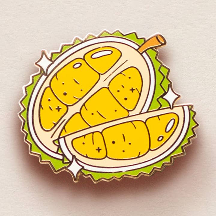 Durian Enamel Pin for wholesale by Occasionalish