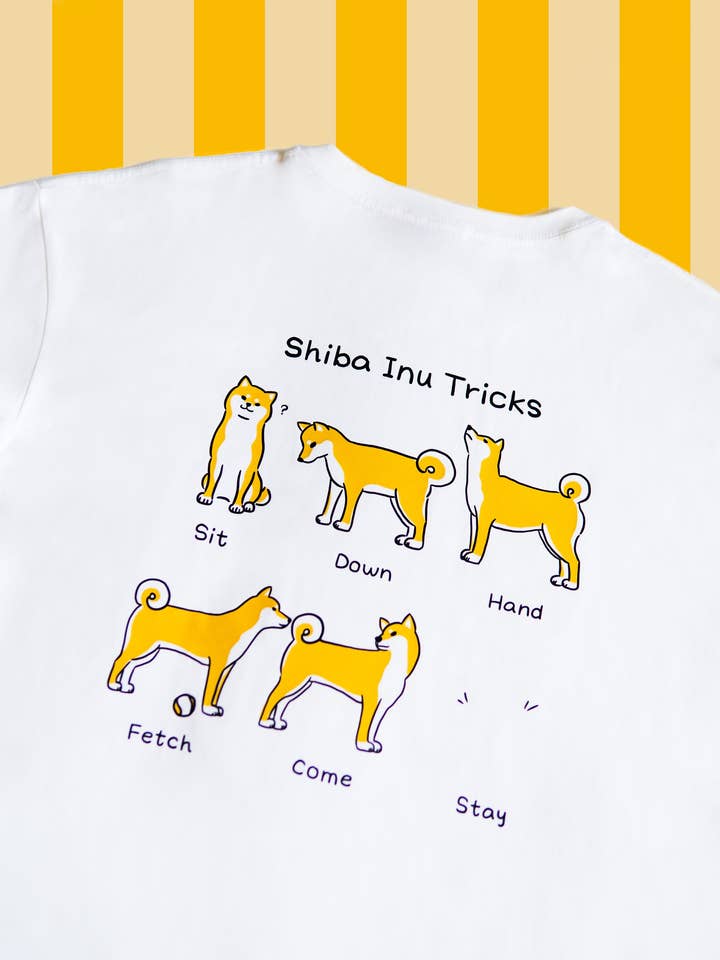 Camiseta de Trucos de Shiba Inu para venta al por mayor de Uni and Nori