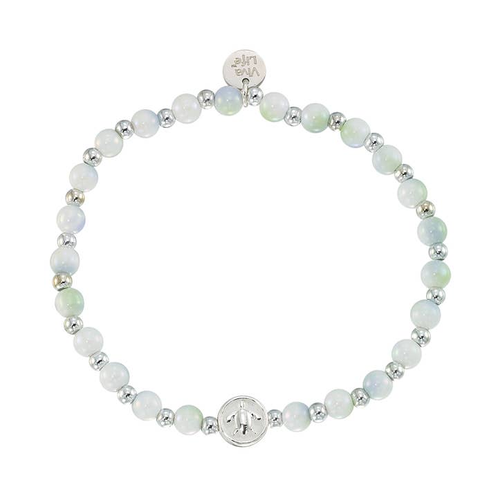 World End Imports Jewelry & Gifts - Wholesale Beaded Bracelet - Enamel Turtle Acrylic Bead Bracelet-12pcs3