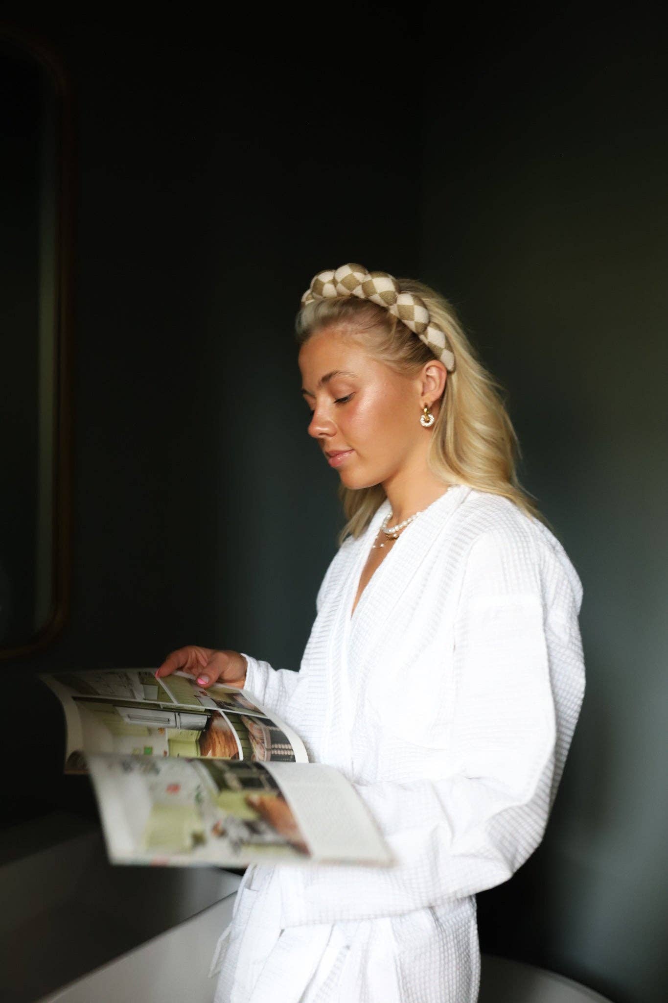 KAXI - Vente Bandeau pour le spa - Ensemble bandeau + bracelet "Get Ready with Me"8