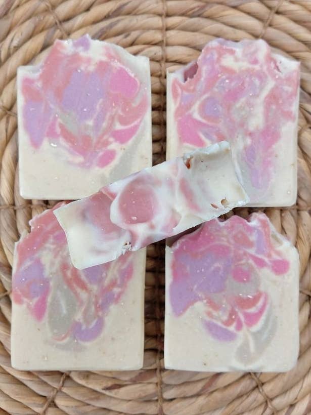 Japanese Cherry Blossom Goat's Milk Soap for wholesale by Hibiscus Artisan Soaps