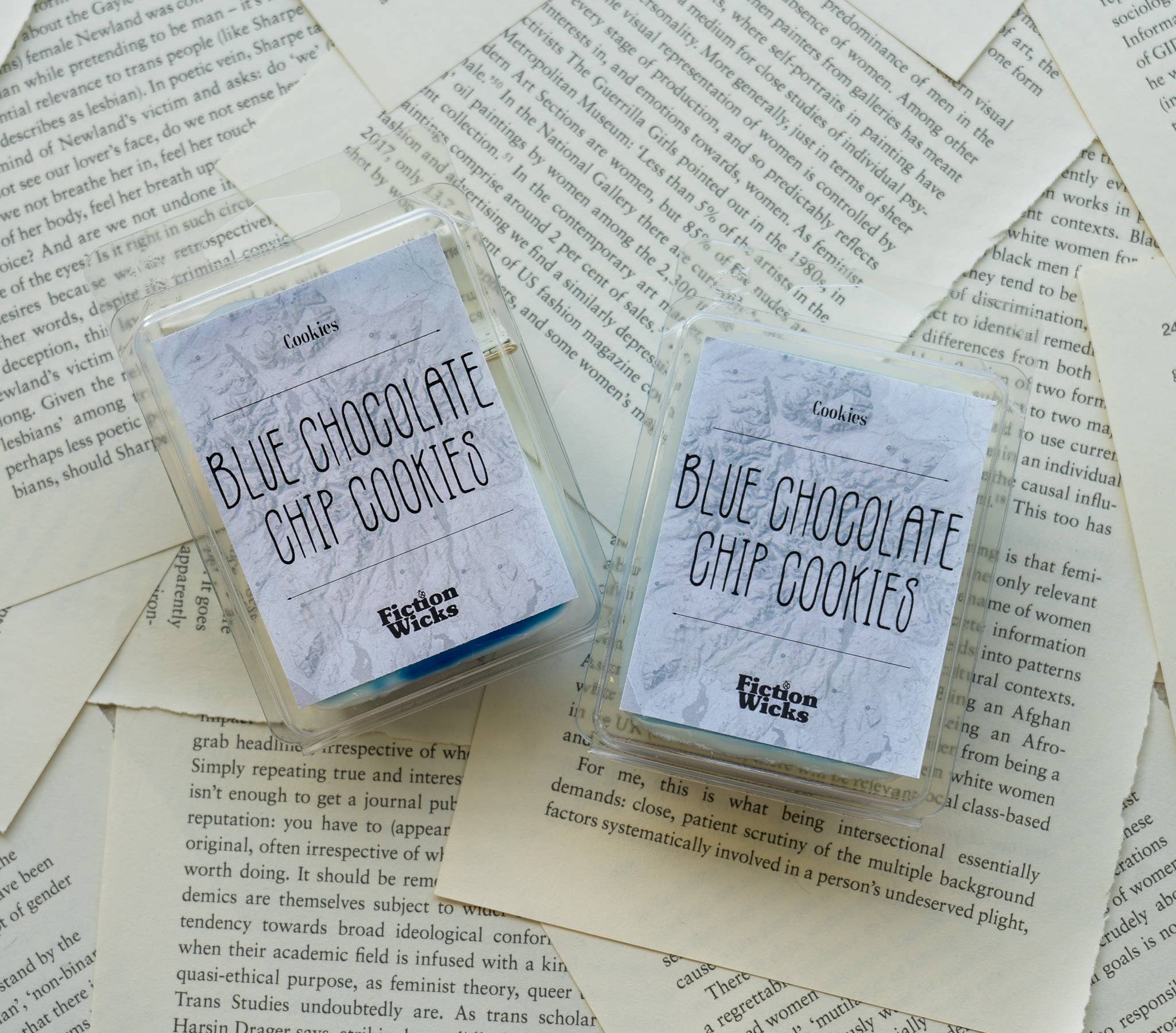 Fictionwicks - Venta al por mayor Velas en tarros - Vela para galletas con chispas de chocolate azul | Galletas con aroma vegano2