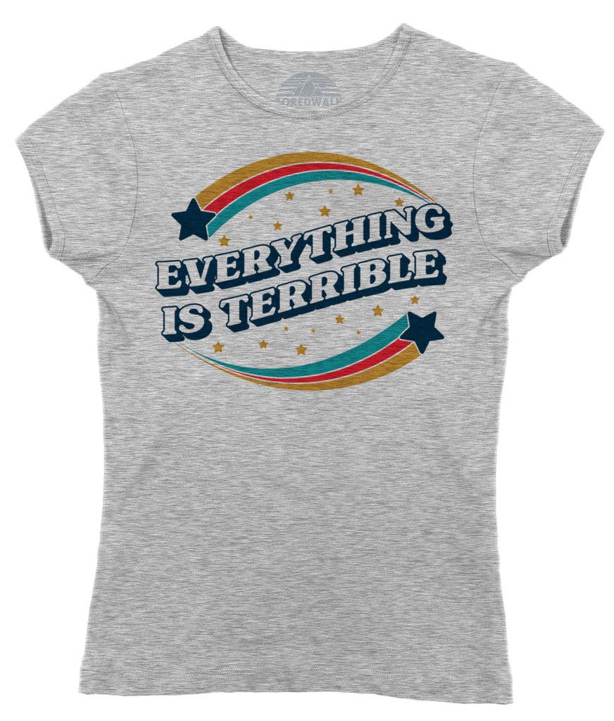 Boredwalk – wholesale Screen printed t-shirt – Women′s – Women's Everything is Terrible T-Shirt5