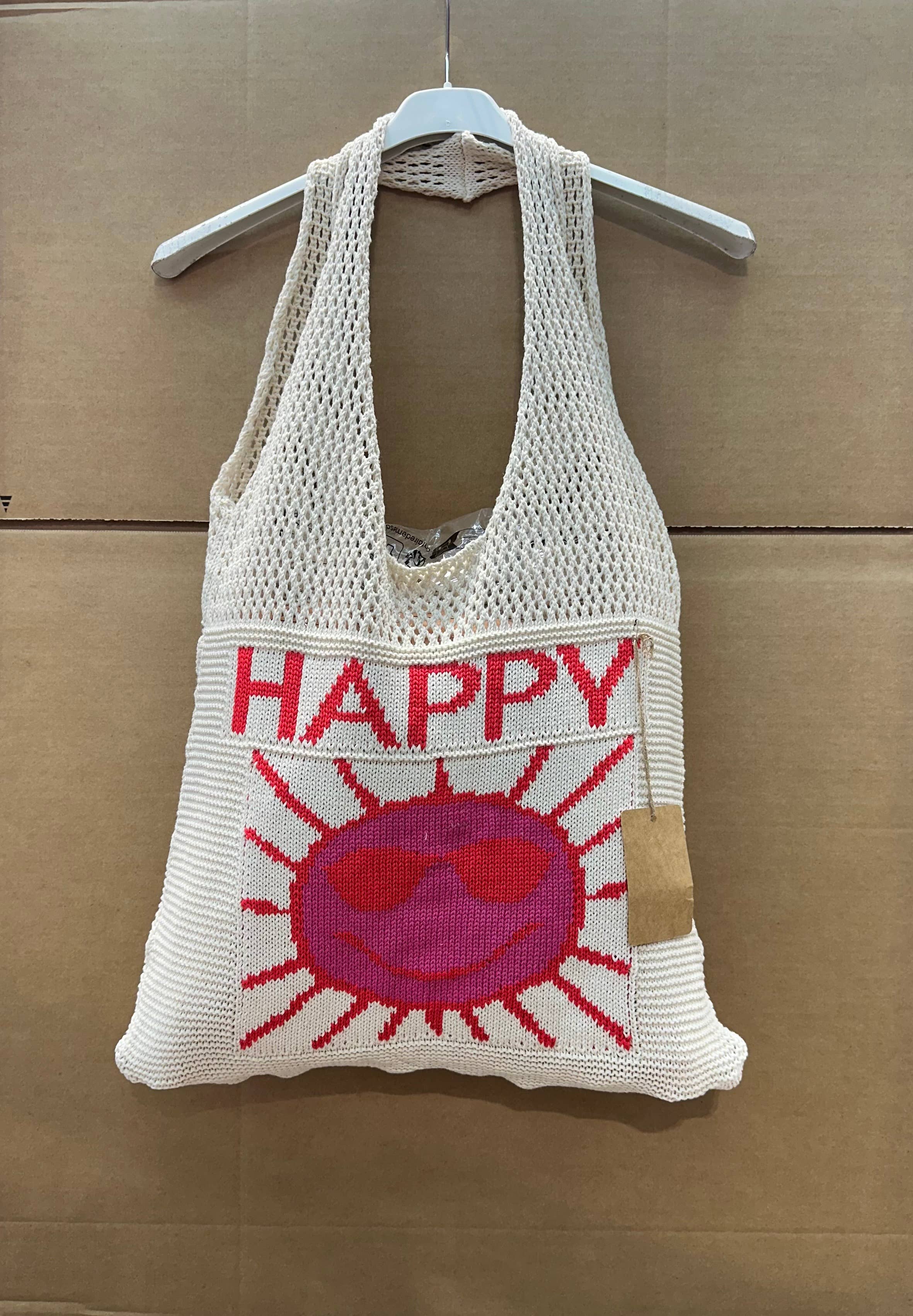 LÉA & LUC - Wholesale Tote Bag - Women's - HAPPY openwork cotton bag0