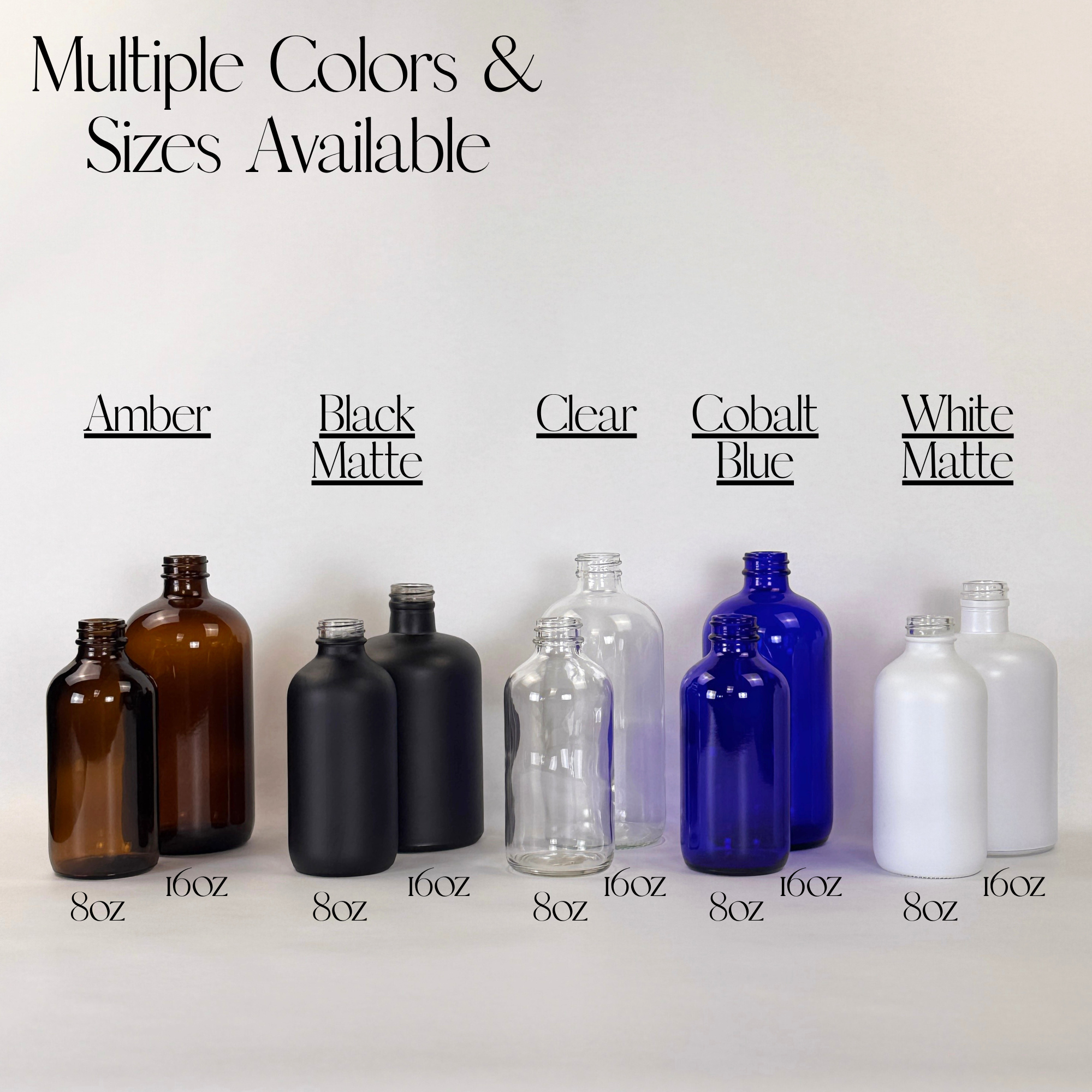 The Bottle Shoppe – wholesale Tvåldispenser – Bärnstensfärgad glasdispenser - 8oz eller 16oz9