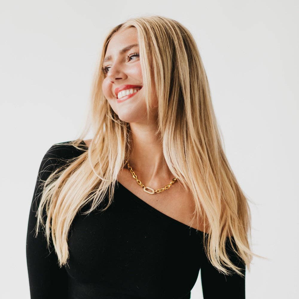 Pretty Simple - Wholesale Link & Chain Necklace - Michaela Diamond Chain Necklace - WATERPROOF1