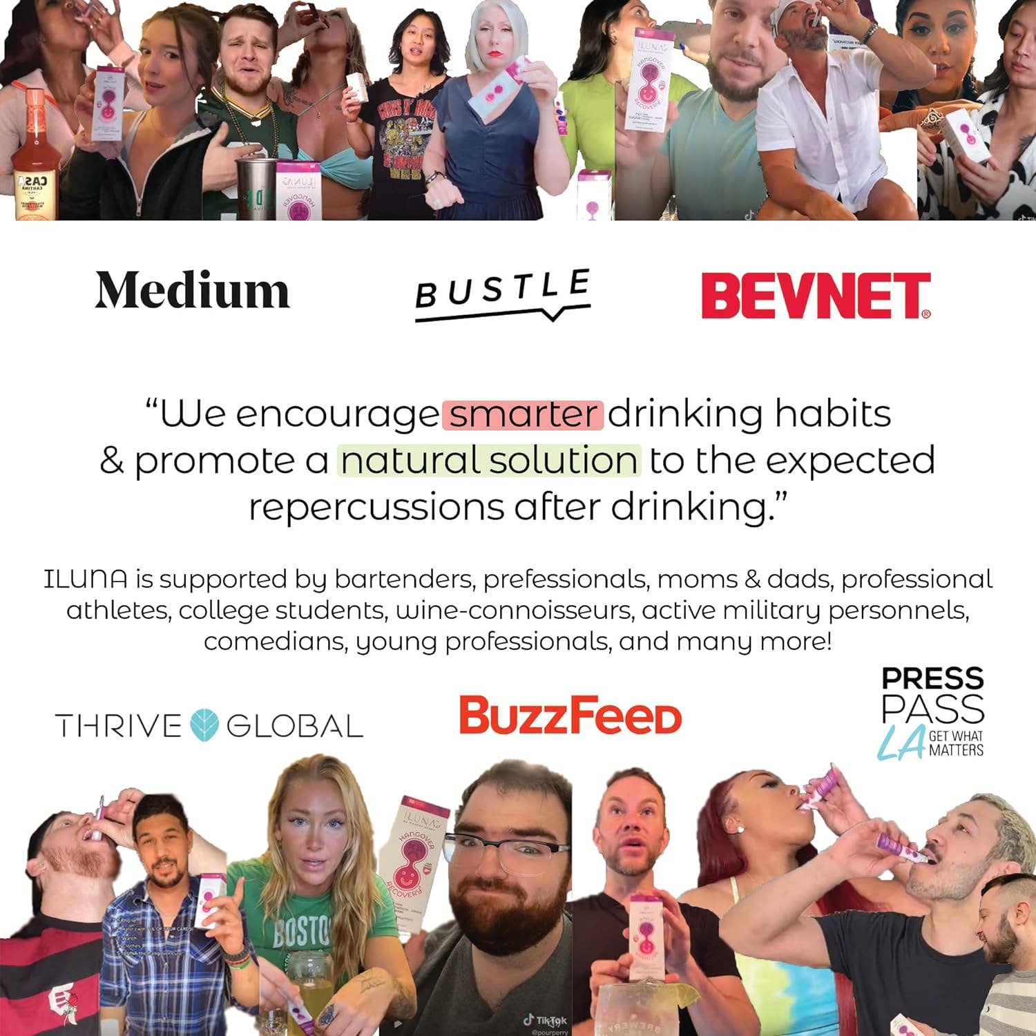 Modern Herbs - Wholesale Oral Supplement/Vitamin - Herb-based Hangover Prevention | Relief  ILUNA (qt 4)8