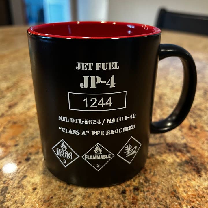 Jet Fuel Coffee Mug for wholesale by Red Planet Resorts LLC