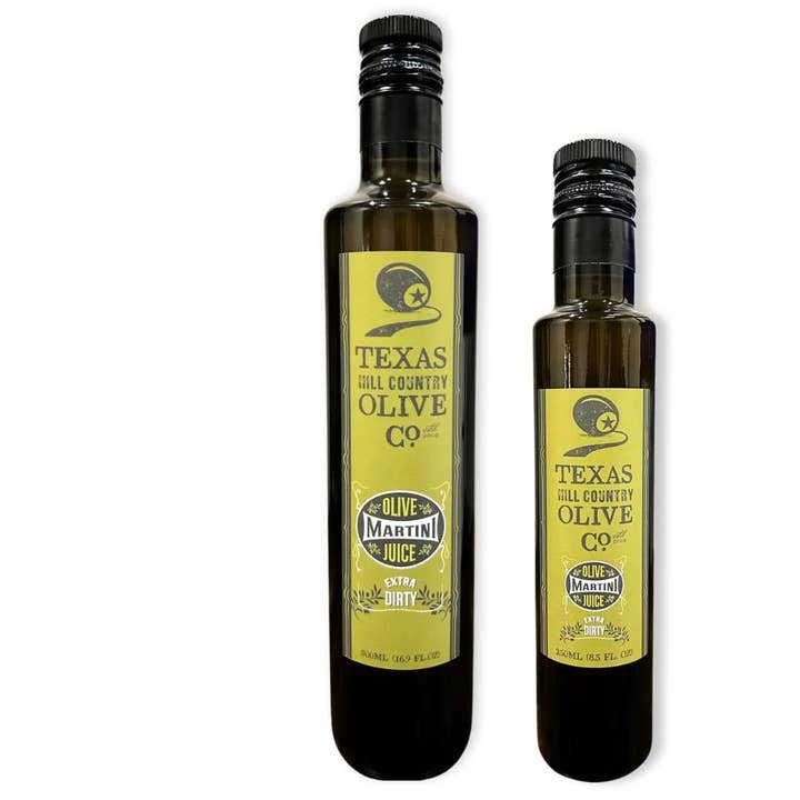 Texas Hill Country Olive Co. - Wholesale Cocktail Mix/Syrup - Dirty Martini Olive Juice - 250ML2