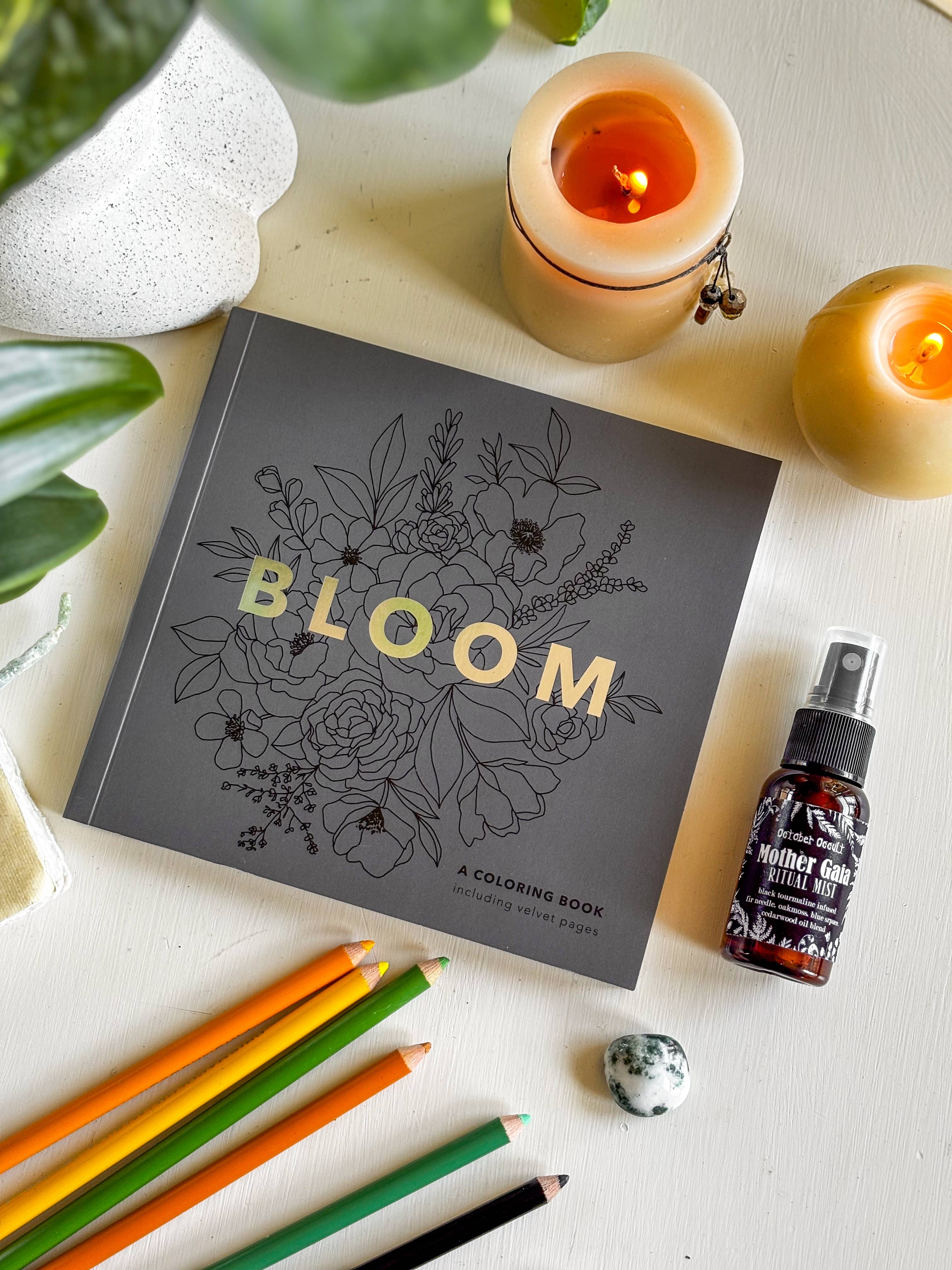 Goddess Provisions - Wholesale Colouring and activity book – adult - 30 page Bloom Mini Floral Adult Coloring Book7