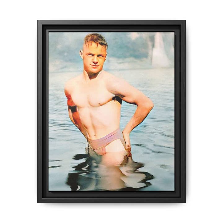 nager 027 | Fotografia Vintage emoldurada - Tela Mate por atacado de Walt & Pete