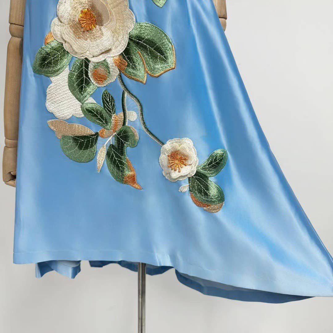 Productseeker - Wholesale Dress - Women's - DR685Y 3D Embroidered Backless Suspender Dress in Soft Pink15