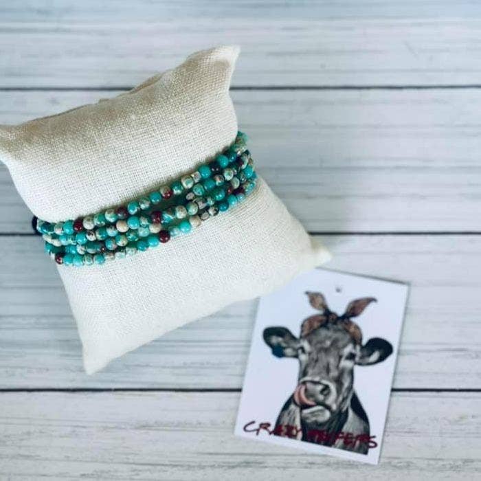 Crazy Heifers Wholesale - Wholesale Beaded Bracelet - 4-Strand Wrap Bracelet
