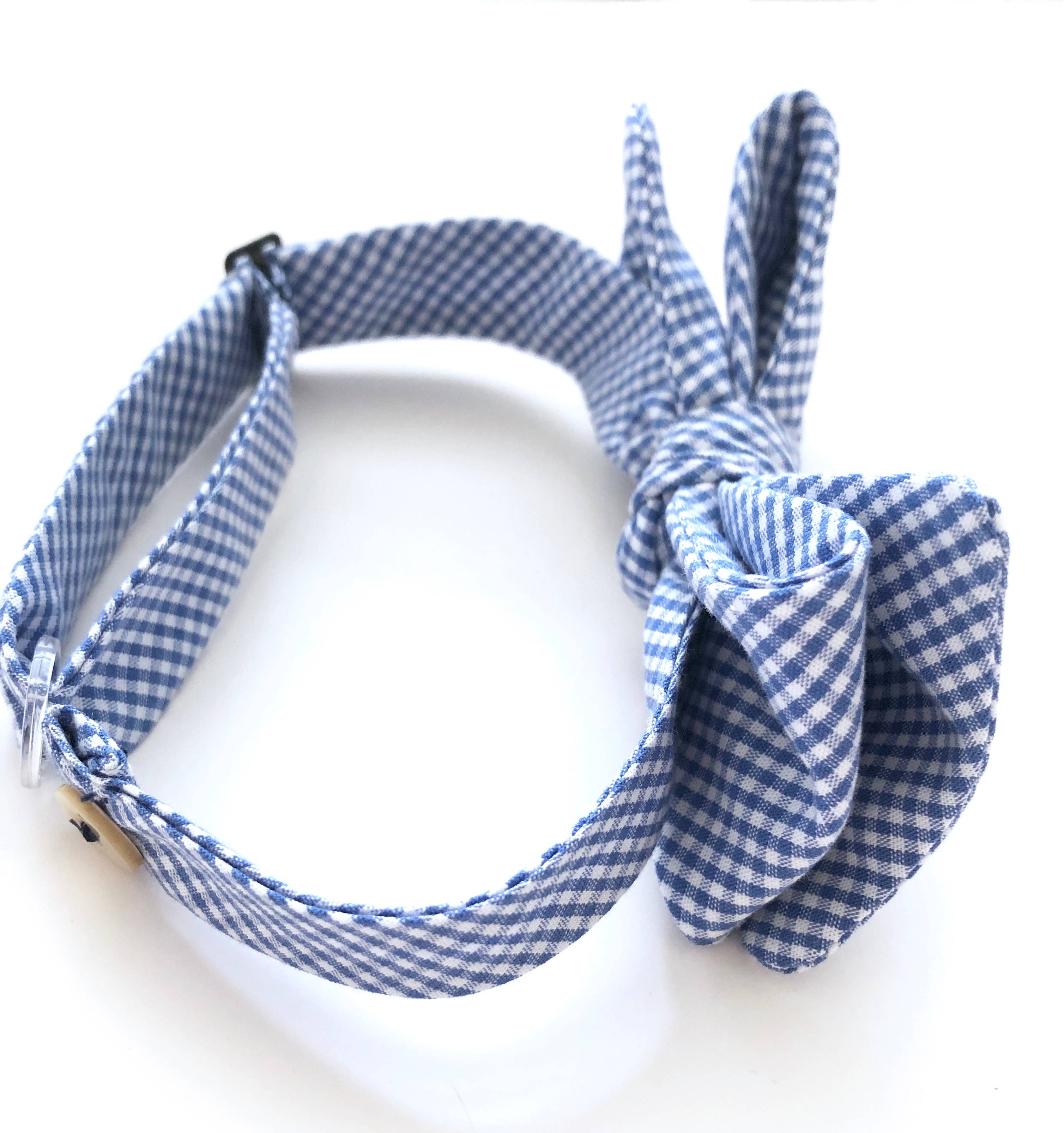 Lindsay Brook Designs - Wholesale Bow Tie - Men's - Blue Gingham Bow Tie2