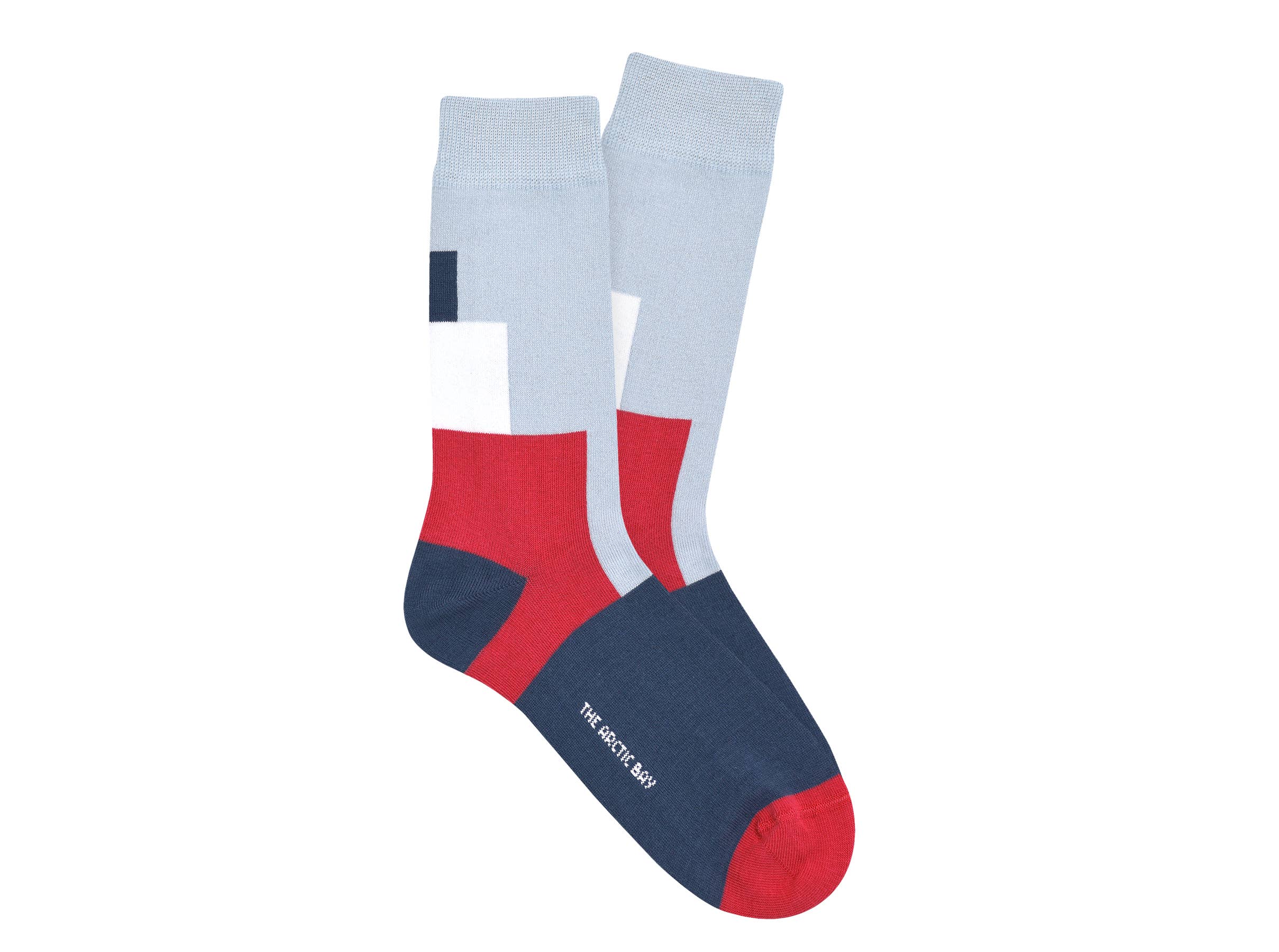 The arctic bay - Wholesale Socks - Unisex - Socks Fibonacci Blue/Red0