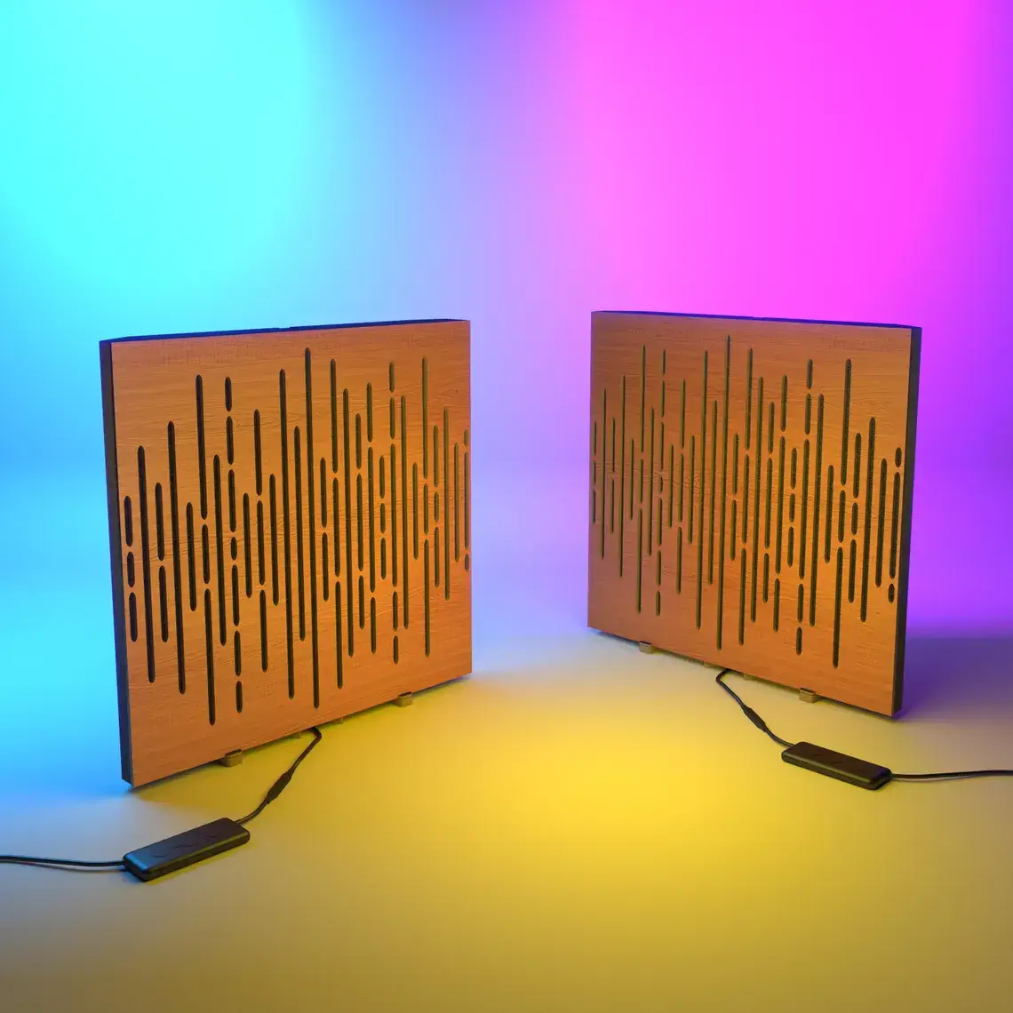 ATB-Sound sp. z o. o. - Wholesale Speakers - 2-Pack WAVE RGB LED Panels – Studio & Gaming Light4