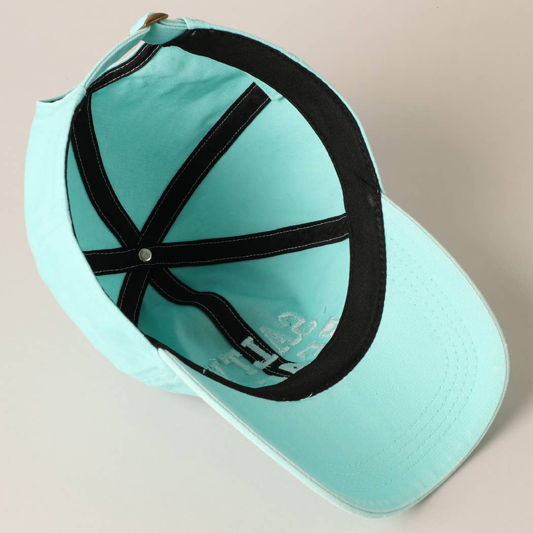 Fashion City - Wholesale Baseball Cap - Women's - Salty Beach Text Embroidery Baseball Cap14