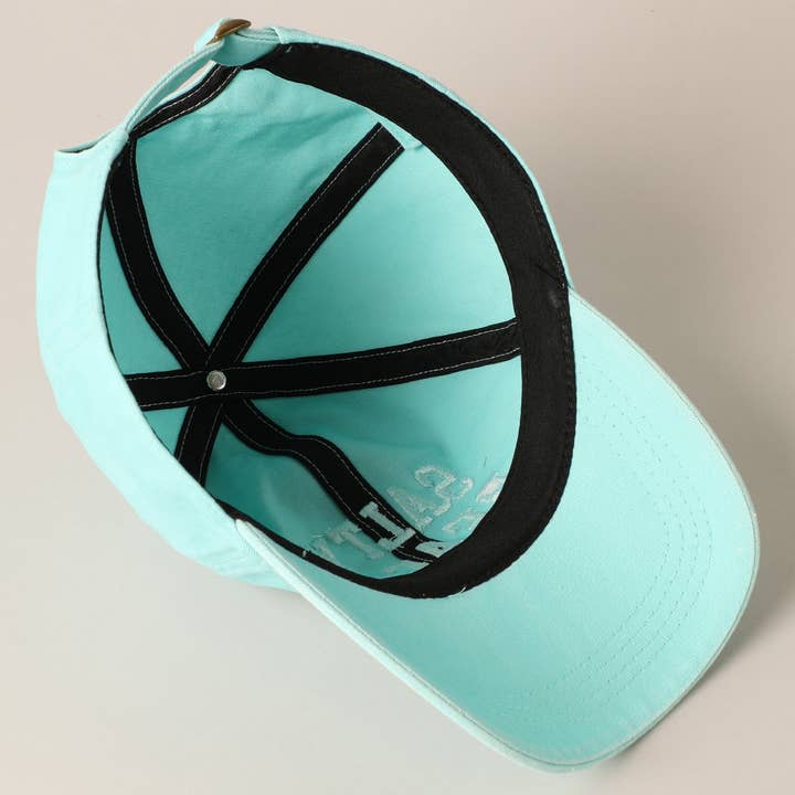 Fashion City - Wholesale Baseball Cap - Women's - Salty Beach Text Embroidery Baseball Cap14