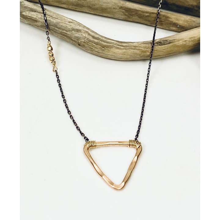 Laura J Designs - Wholesale Pendant/Charm Necklace - Karma Triangle Necklace2