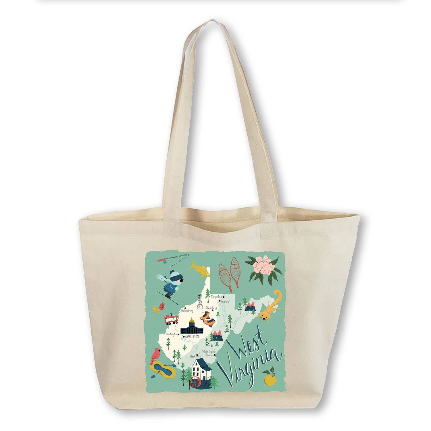 Works of Heart - Wholesale Tote Bag - Unisex - Home State Home: Canvas Totebag46