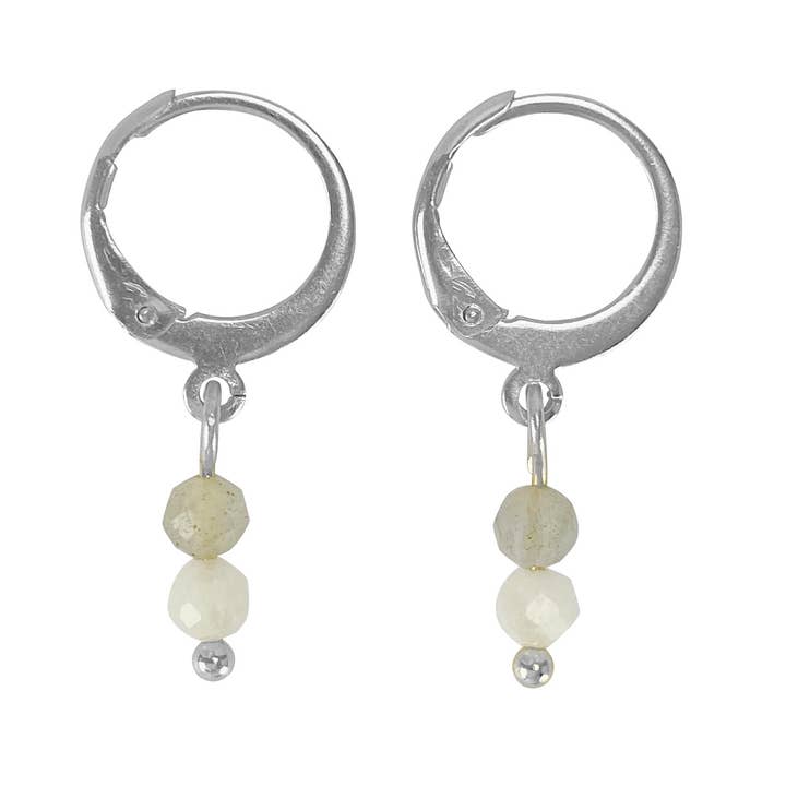 Saint Clairmont - Wholesale Dangle Earrings - Moonstone & Labradorite earrings0